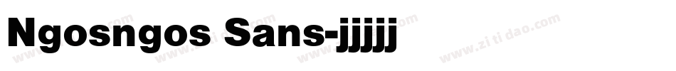 Ngosngos Sans字体转换